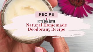 Natural Homemade Deodorant Recipe  A Natural Deodorant That Works [upl. by Demetre]