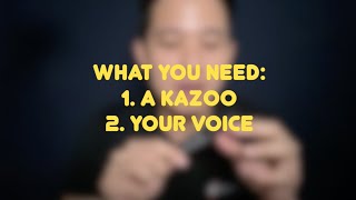 Learn How to Play a Kazoo in Just 3 Minutes [upl. by Polloch]