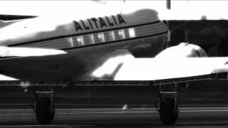 FS2004 Alitalia 60s DC3 flight over Rome [upl. by Ahsimek]