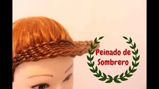 Peinado de Sombrero  Peinados con Trenzas Recogidos  Peinados [upl. by Iaw]