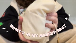 Whats In My Makeup Bag  My First ASMR Video No Talking [upl. by Meredi601]