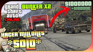 COMO CONSEGUIR DINERO RÁPIDO CON EL BUNKER X2 GTA 5 ONLINE 🤑 [upl. by Brebner]