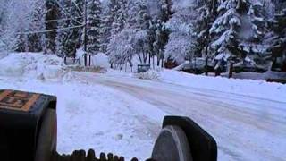 snowplowing with the old 2wd yamaha moto 4 [upl. by Linders]