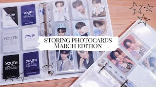 storing photocards march edition ✩ zb1 enhypen straykids txt [upl. by Releehw340]