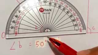 How to measure angles using a protractor with super helpful tip [upl. by Arhat]