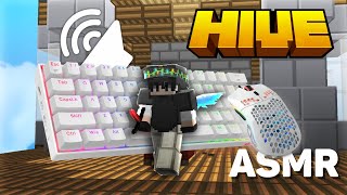 Hive Bedwars Keyboard  Mouse ASMR With Handcam V2 [upl. by Adnima]