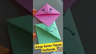 🖍️Kitap Ayracı Yapımı Sayfamda🖍️diyorigamikitappaintideas [upl. by Savanna]