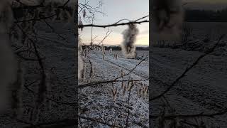 Winter comes snow snowday winter nature moments shortvideo [upl. by Arraek]