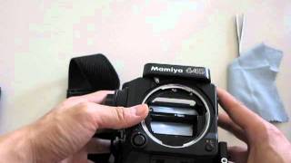 Replace or Clean Mamiya 645 Super Focusing Screen [upl. by Attenehs]