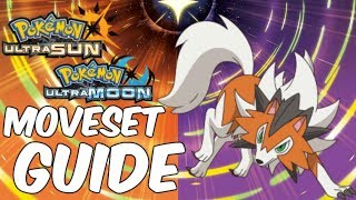 LYCANROC DUSK MOVESET GUIDE Pokemon Ultra Sun amp Moon Strategy Guide [upl. by Yruj]