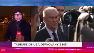 Tadeusz Dziuba odwołany z NIK Wcześniej stanął oko w oko z Marianem Banasiem [upl. by Ezana]