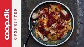 Nachos med kylling og smeltet cheddarost  Claus Holm [upl. by Lemert]