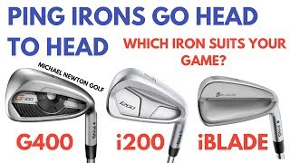 Ping G400 v Ping i200 v Ping iBlade Whats The Difference In Performance [upl. by Lenaj]