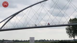 New Cycle bridge Nigtevecht Prov Utrecht Netherlands [upl. by Erodasi]