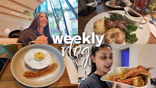 weekly vlog  🦀 seafood boil brand meetings amp mini roadtrip 🚗 [upl. by Artemas]