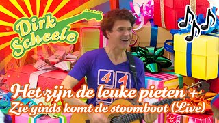 Sinterklaas Compilatie Dirk Scheele 1 Het zijn de leuke pieten  Zie ginds komt de stoombootLive [upl. by Aneekat208]