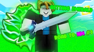 Getting EMERALD ┃ Road To Nightmare Ep 3 ┃ Roblox Bedwars [upl. by Radbun]