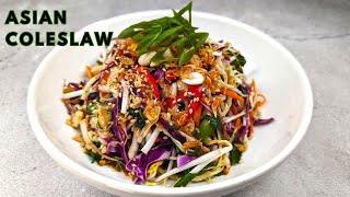 How to Make Asian Coleslaw  Asian Salad Dressing Recipes  Berry Berry Life [upl. by Eirrahs671]