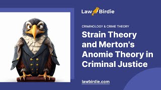 Strain Theory and Mertons Anomie Theory in Criminal Justice  Essay Example [upl. by Gianina]