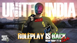 United India Role Play  UIRP GTA V Live in Hindi  uirp [upl. by Thomas]