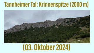 Tannheimer Tal Krinnenspitze 2000 m ￼03 Oktober 2024 ￼￼ [upl. by Lauri]