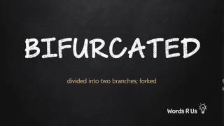 How to Pronounce BIFURCATED in American English [upl. by Annoirb]