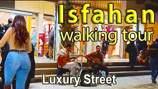 Night life of Isfahan people and performance of street music by girls and boys of Iran 2023 [upl. by Mehelhteb]