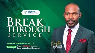 BREAKTHROUGH SERVICE WITH PROPHET GODFRED KYEREMEH AT WONDER PASTURES WENCHI  19112024 [upl. by Ylekalb772]