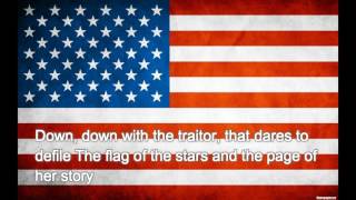 America national anthem  The StarSpangled Banner with lyrics [upl. by Yttiy]