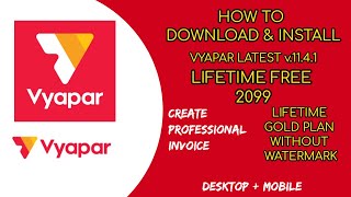 How To Download amp Install Vyapar v1141 Latest Version In Your Desktop Or Mobile For Lifetime Free [upl. by Liagibba797]