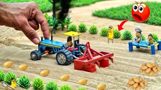 Tractor making potato seeding A to Z process science projectdiy tractor home made agriculture [upl. by Acila]