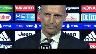 INTERVISTA ALLEGRI POST PARTITA EMPOLI JUVENTUS 02 [upl. by Nura]