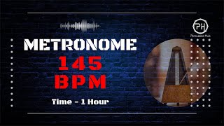 145 BPM Metronome  1 Hour [upl. by Heidie]