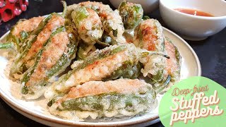 Fried Stuffed Green Peppers [upl. by Pyszka]