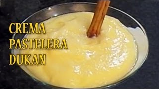 Crema Pastelera Dukan  Dukan Custard  Receta Fase Crucero [upl. by Anneirb]