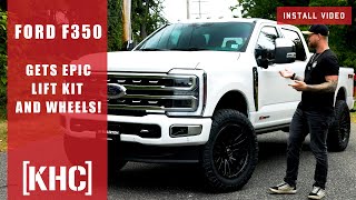 Ford F350 Goes Beast Mode Epic Lift Kit amp Wheel Transformation [upl. by Aniretake716]