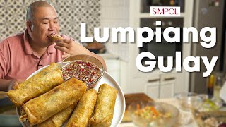 Lumpiang Gulay Recipe that you can use to start your food business  Chef Tatung [upl. by Lilllie]