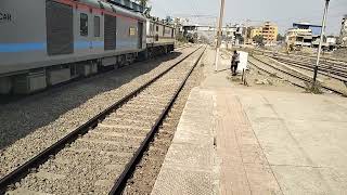 4th February 2023 12925 Mumbai Central Amritsar Paschim SF Express with BRC WAP7 departs from Vapi [upl. by Ssegrub]