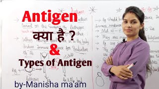 What is Antigen  Types of Antigen  एंटीजन  By Manisha Maam [upl. by Amsirahc]