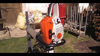 STIHL MS 261 CM VW cutting FIREWOOD 32cm bar [upl. by Tala]