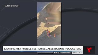 Policía identifica a sujeto que se llevó arma de “podcastero” asesinado [upl. by Yllil]