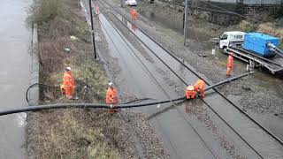 Floods at Kirkstall Bridge 10th February 2020 [upl. by Annaeg]