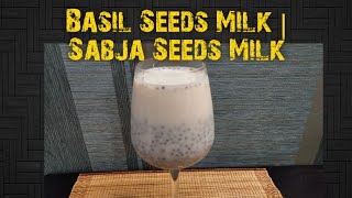 Basil Seeds Milk  Sabja Seeds Milk  సబ్జా గింజల పాలు  SummerSpecial BeatTheHeat [upl. by Neelat]