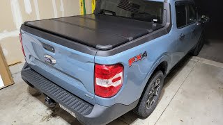 Ford maverick Amazon trifold hard bed cover review and impressions fordmaverick truck [upl. by Nodmac]