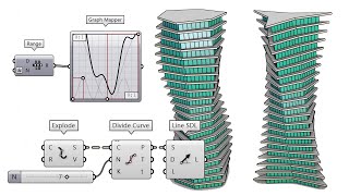 Parametric Tower Rhino Grasshopper [upl. by Yattirb]