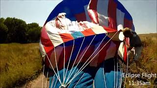 Eclipse Hot Air Balloon Flight  Glendo Wy [upl. by Clapp]