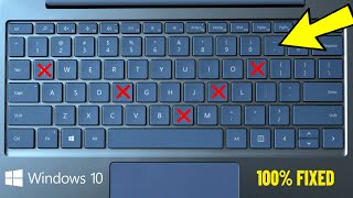 Fix Some keys on Laptop Keyboard Not Working in Windows 10  Solve keyboard keys Wont typing ⌨️ ✅ [upl. by Olocin]