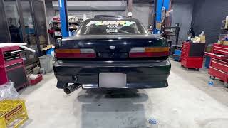 S13 SILVIAシルビア マフラー音 直管 フルストシングル exhaust sound [upl. by Lussier]