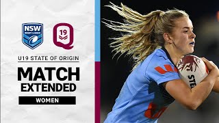 State of Origin 2024  Sky Blues U19 v QLD Maroons U19  Extended Highlights  NRLW [upl. by Cyndie]