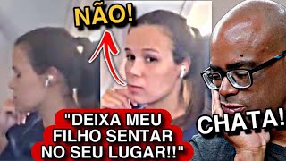 MULHER DA CHILIQUE PQ PASSAGEIRA NÃO DEU LUGAR NA JANELA DO AVIÃO PARA CRlANÇA [upl. by Moriyama]